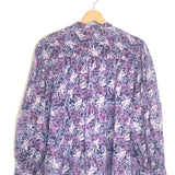 Purple ADIGRA Printed Cotton-voile Long Sleeves Blouse / ISABEL MARANT ETOILE - Size 38