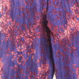 Purple and Red MARTIAL Cotton Lace Top / ROSEANNA - Size 34