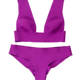 Purple CHELSEA PARK Two Piece Bikini / LIVYSTONE - Size M