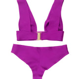 Purple CHELSEA PARK Two Piece Bikini / LIVYSTONE - Size M