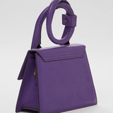 Purple Leather CHIQUITO NOEUD Bag / JACQUEMUS