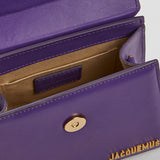 Purple Leather CHIQUITO NOEUD Bag / JACQUEMUS