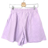 Purple Linen High Waist Shorts / CLAUDIE PIERLOT - Size 38