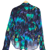 Purple Tie-dyed NATH Printed Cotton Voile Long Sleeves Shirt / ISABEL MARANT ETOILE - Size 38