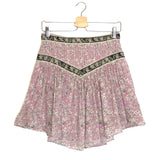 Purple VALERIE Printed Mini Skirt / ISABEL MARANT ETOILE - Size 38