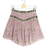 Purple VALERIE Printed Mini Skirt / ISABEL MARANT ETOILE - Size 38