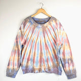 Purple/Orange Tie Dye Classic Sweatshirt / RAQUEL ALLEGRA - Size 3