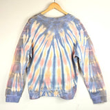 Purple/Orange Tie Dye Classic Sweatshirt / RAQUEL ALLEGRA - Size 3