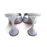 Purple/Pink Glitter LUPITA Leather Slip On Mules / AMINA MUADDI - Size 38