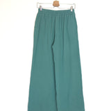 Rainforest Green Cotton Gauze Pants - One Size