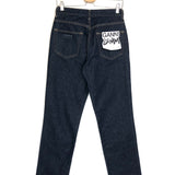 Raw Blue Denim High Waist Straight Fit Jeans / GANNI - Size 28