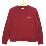 Red AMOUR Embroidered Sweatshirt / MAISON LABICHE - Size S