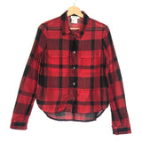 Red and Black Plaid Mesh Buttoned Shirt / ROSEANNA - Size 36