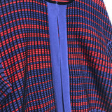 Red and Blue Two-tone Knit Cardigan / MISSONI - Size S