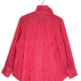 Red and Pink LEONOR Gingham Cotton Blouse / BALZAC PARIS - Size 38