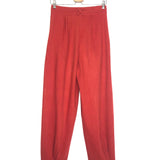 Red ANNE MARIE High Waist Cotton Pants / LAURENCE BRAS - Size 36