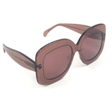 Red Azzedine Square Sunglasses / ALAIA