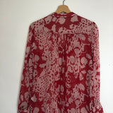 Red BERYL Floral Print Long Sleeves Top / BA&SH - Size 0