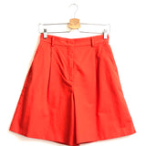 Red ECUBA Cotton Bermuda Shorts / WEEKEND MAX MARA - Size 40