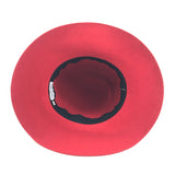 Red Felt Fedora Hat / MAISON MICHEL - Size M