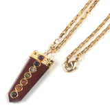 Red Jasper 7 Chakras Amulet Necklace / DEAR CHARLOTTE