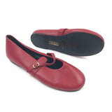 Red MODESTY Buckle Strap Ballerinas / FOZAZA X STEVE MADDEN - Size 40