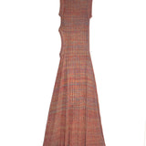 Red Multicolor Cut-out Waist Long Knit Dress / TRESSE - Size 2