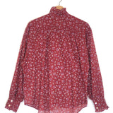 Red PAMIAS Floral Print Cotton Blouse / ISABEL MARANT ETOILE - Size 38