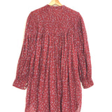 Red PLANA Floral Print Cotton Shirt Dress / ISABEL MARANT ETOILE - Size 34