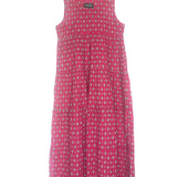 Red Printed Sleeveless Cotton Dress / SOLEIADO - Size M
