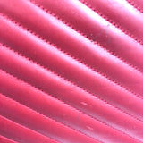 Red Quilted Leather Chevron Flap Shoulder Bag / YVES SAINT LAURENT