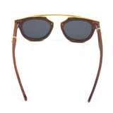 Red Sandalwood Frame and Stainless Steel AMUR TIGER Polarized Sunglasses / WILD WOOD