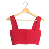 Red Stretch-knit Bra Top / VB BY VICTORIA BECKHAM - Size 34