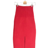 Red Stretch-knit Fitted Midi Skirt / VB BODY BY VICTORIA BECKHAM - Size 34