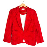 Red VERYS Paisley Jacquard Open front Cropped Jacket / ZADIG & VOLTAIRE - Size 36