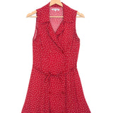 Red/White LEITH Polka-dots Sleeveless Mini Dress / REFORMATION - Size US 6