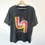 Grey Cotton T-shirt / GOLD & ASTRO - Size M