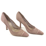 Rose Gold Cannage Lurex Fabric Capture Pumps / DIOR - Size 38.5