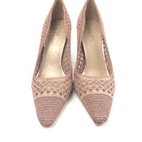 Rose Gold Cannage Lurex Fabric Capture Pumps / DIOR - Size 38.5