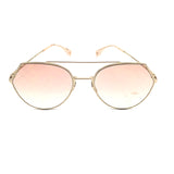 Rose Gold EYELINE Aviator Sunglasses / FENDI