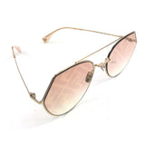 Rose Gold EYELINE Aviator Sunglasses / FENDI
