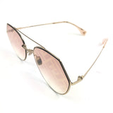 Rose Gold EYELINE Aviator Sunglasses / FENDI