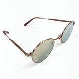 Rose Gold WILSON M Round Sunglasses / GARRETT LEIGHT