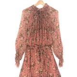 Rosewood ESPIONNAGE Floral Print Frilled Playsuit / ZIMMERMANN - Size 1