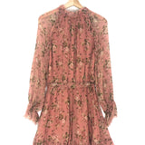 Rosewood ESPIONNAGE Floral Print Frilled Playsuit / ZIMMERMANN - Size 1