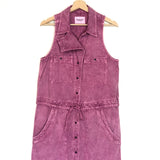 Rosewood Pink INES Denim Mini Dress / ISABEL MARANT ETOILE - Size 38