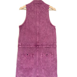 Rosewood Pink INES Denim Mini Dress / ISABEL MARANT ETOILE - Size 38