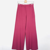 Rosewood Wide-leg Stretch Suit Trousers / MAJE - Size 36