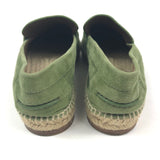 Sage Green TRIP Suede Leather Espadrilles / HERMES - Size 37