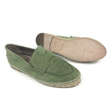 Sage Green TRIP Suede Leather Espadrilles / HERMES - Size 37